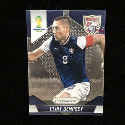 球星卡prizm世界杯2014帕尼尼panini普卡base足球 美国 邓普西