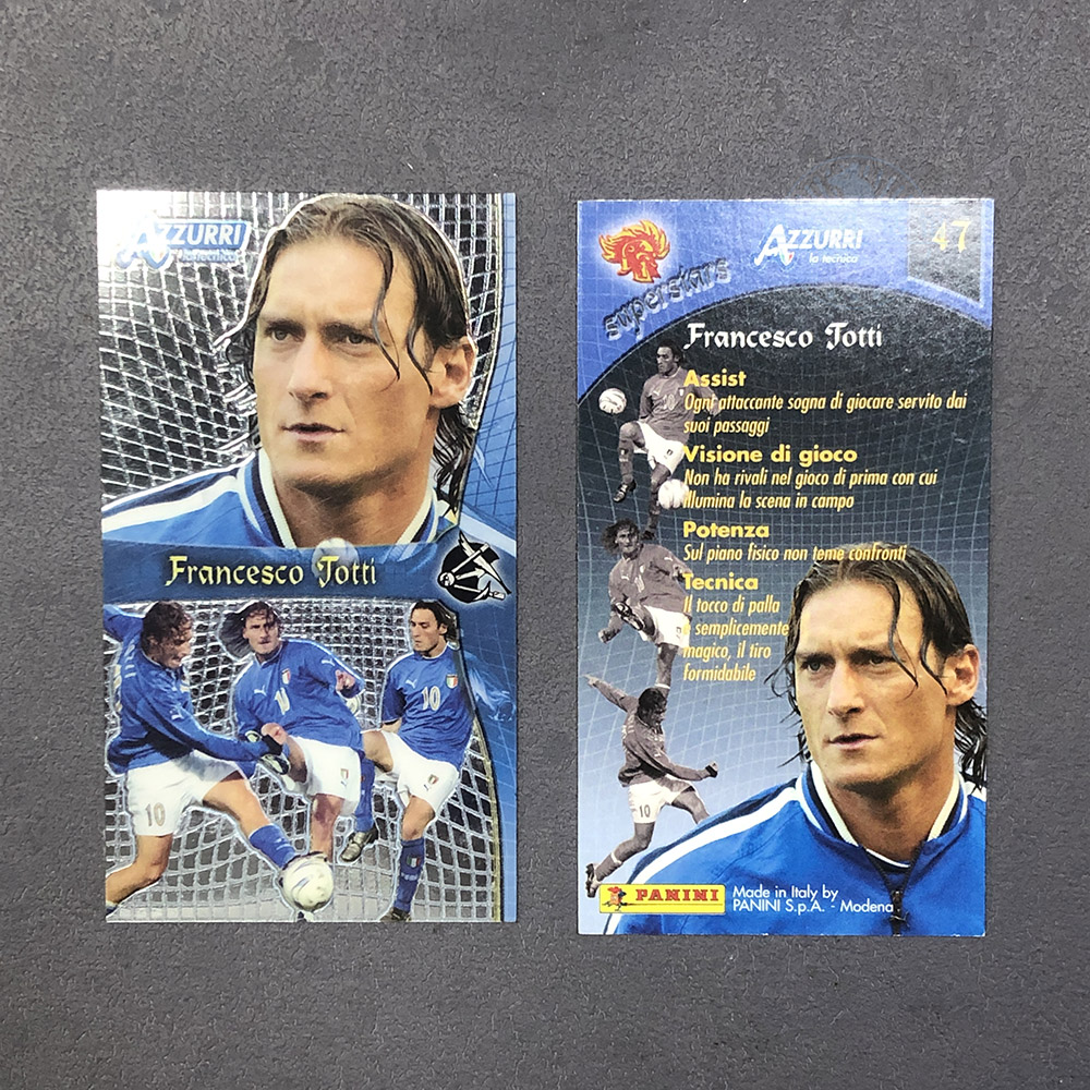 47托蒂 Panini帕尼尼2004意大利国家队AZZURRI球星卡官方totti图片