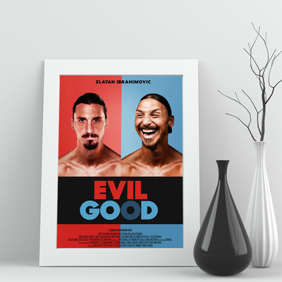 相框伊布拉希莫维奇实木照片周边海报签名礼物装饰画海报足球迷