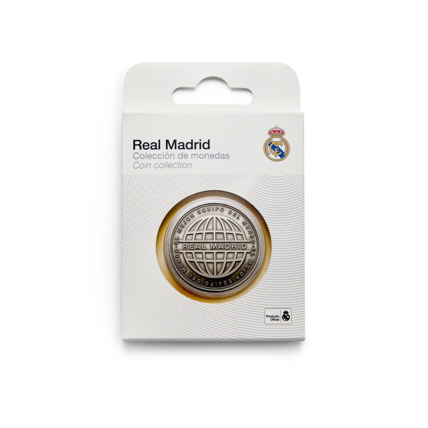 队徽铬色纪念币皇家马德里real madrid足球迷用生日礼物官方正品