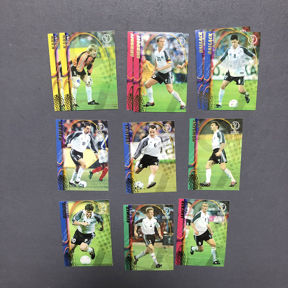 帕尼尼PANINI球星卡2002世界杯官方足球迷收藏 德国卡恩 巴拉克