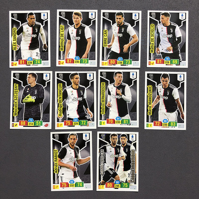 尤文图斯Panini帕尼尼2019球星卡2020大利意甲德希利奥曼朱基奇