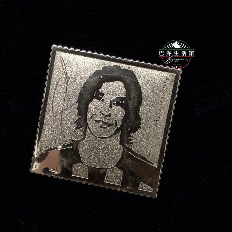 2003/04赛季 ac米兰milan足球意大利意甲金箔纪念品 皮尔洛