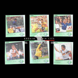 不丹 1990意大利世界 杯 足球邮票小型张 巴乔 马特乌斯 卡尼吉亚