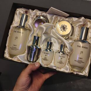 韩国whoo天气丹pro花献水乳面霜套装礼盒紧致抗皱提亮三件套7件套
