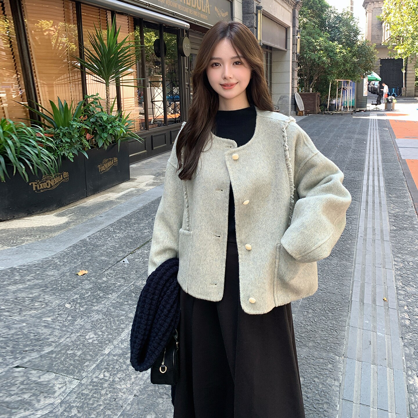 竞品毛呢外套,女装毛呢外套,菡迪欧娜