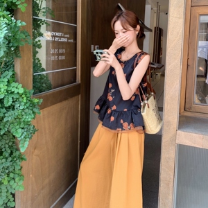 新品 主推 慵懒印花上衣+阔腿裤两件套套装 8698-P175-K258图片