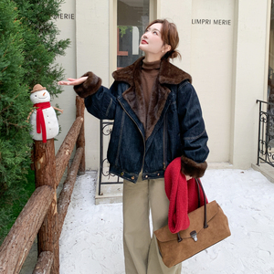 新品 大貨主推款 仿水貂毛牛仔派克服保暖外套890-P235-K348圖片