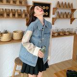 新品已出货新中式牛仔拼接缎面提花外套2C075-337-P155-K208，女装短外套，菡迪欧娜