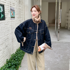 新品 大货主推款 加绒牛仔派克服保暖外套2C075-893-P205-K298图片
