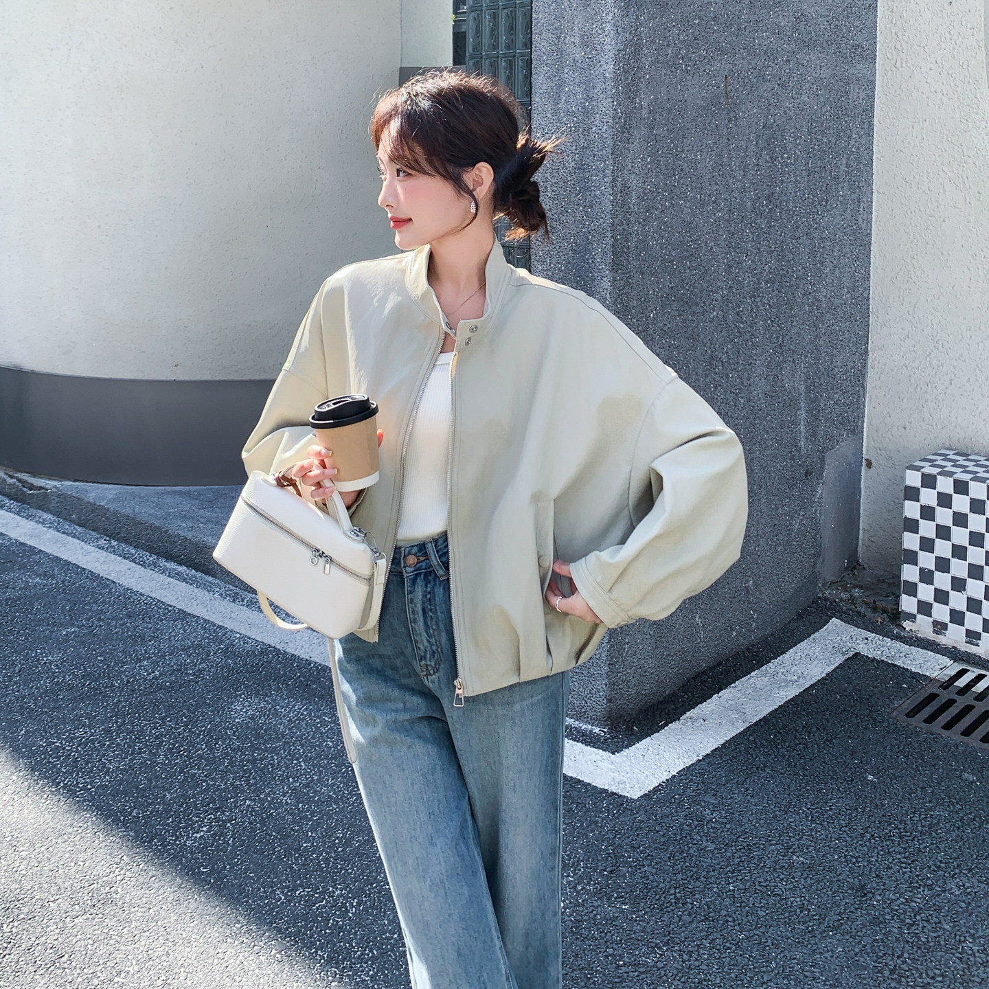 [大货】皮衣夹克外套2C075-26019-P165-K268,女装皮衣,2C075