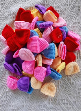 手工编织DIY郁金香花头盆栽花束毛线钩织材料包自制摆件永生花