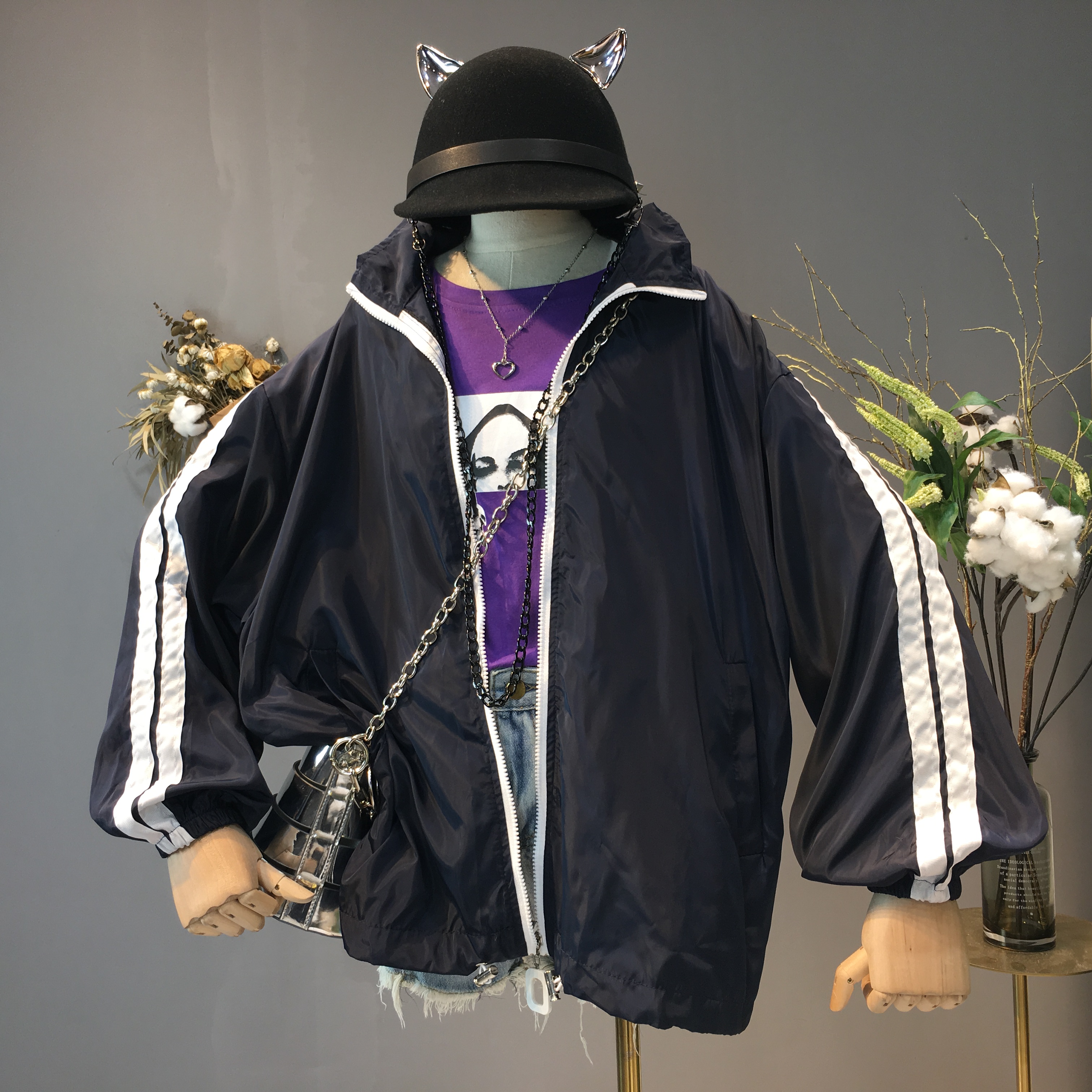 2018ÏÄװп°æÅ®×°¸Û·çѧÉú°Ù´îÐÝÏÐÍâÌ×Å®¿íËɱ¡¿îÇé°ôÇò·þ