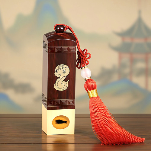 吉祥童子宝宝出生纪念品胎毛章