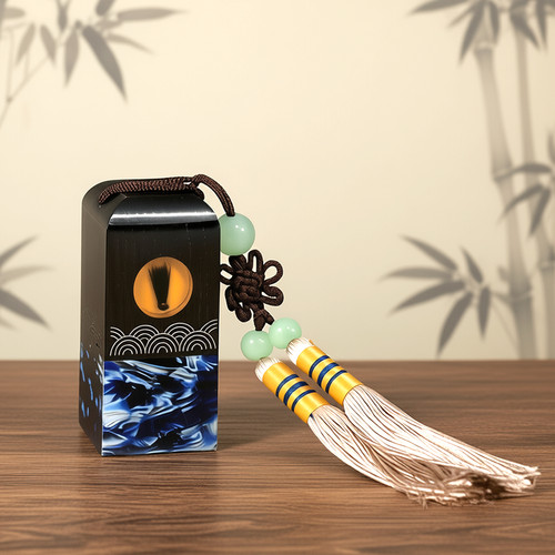 吉祥童子蛇宝宝出生纪念品胎毛章