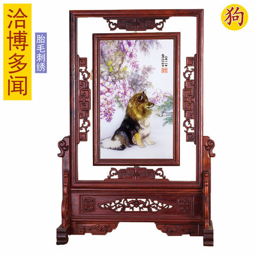 吉祥童子宝宝满月理发胎毛绣