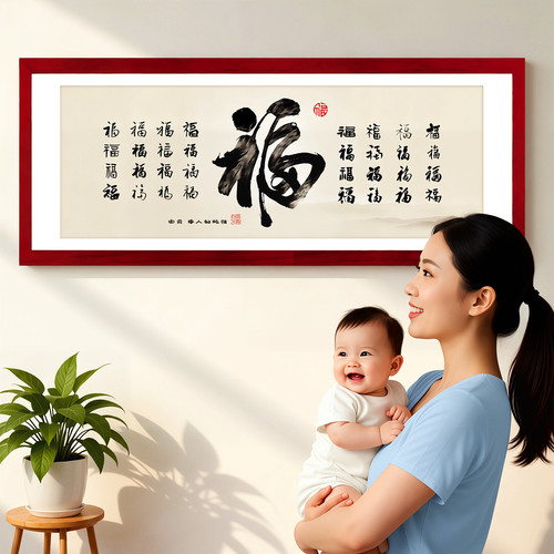 吉祥童子龙宝宝出生纪念品胎毛画