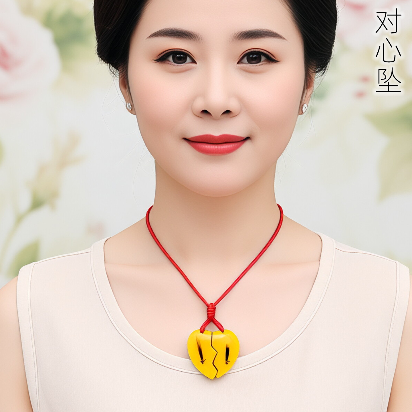 吉祥童子宝宝出生定制胎毛挂件项链吊坠婴幼儿纪念品一对心坠2026