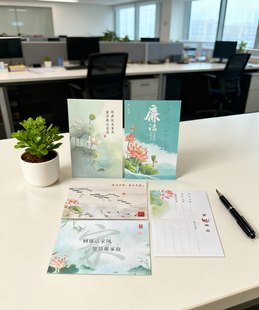 廉洁寄语卡片明信片家庭助廉十必问寄语卡片清廉文创设计定做