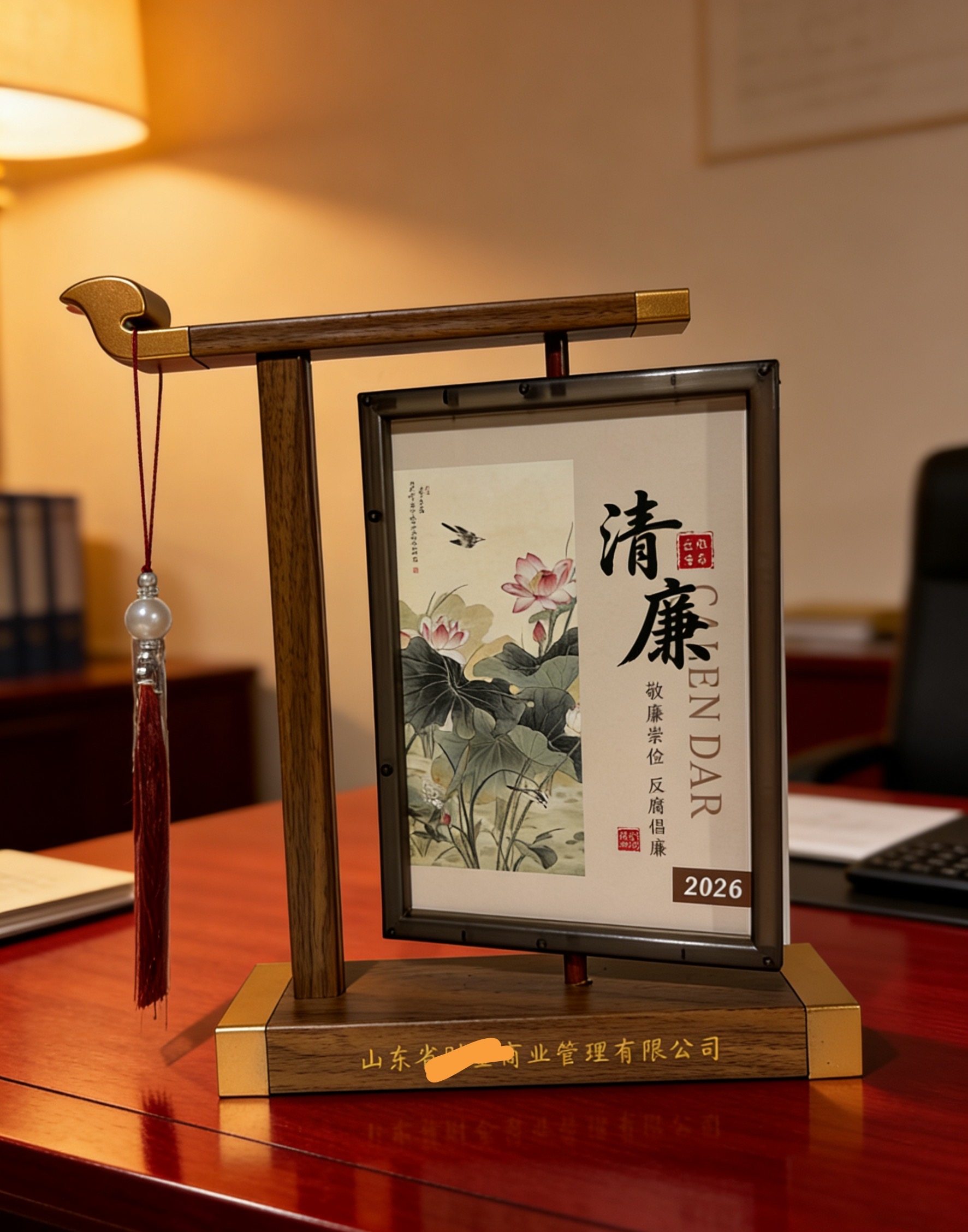 廉洁台历设计定制文案图片清廉月历定制2026年摆件创意桌面摆件