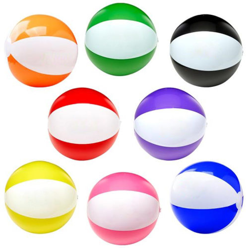 38cm彩色充气球 儿童戏水球 双色沙滩玩具球 海滩球 BEACH BALL
