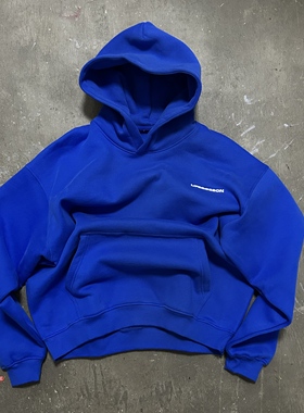 LIFEGOESON 25AW solid hoodie 基础纯色柔软加绒重磅连帽卫衣