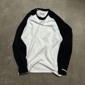 shirt LIFEGOESON 黑白插肩长袖 Sleeve 25AW Raglan