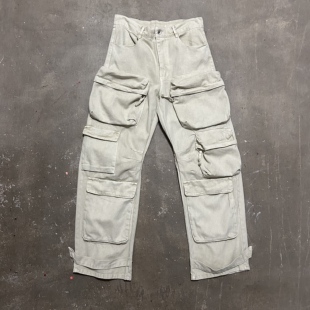 25AW 多口袋炮弹裤 Multi Bomber 米白色Baggy Pocket LIFEGOESON