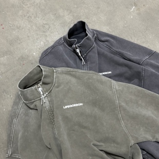 25AW Jacket Stand Sweatshirt 立领蜡染夹克 Collar LIFEGOESON