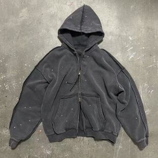 RhinestoneHoodie施华洛烫钻蜡染加绒连帽卫衣 LIFEGOESON25AW