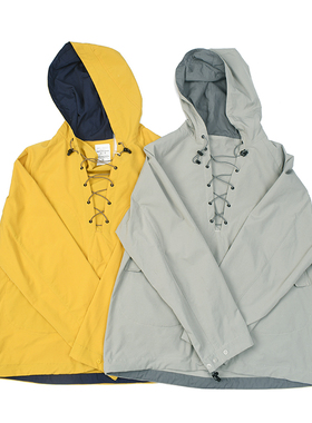 系绳甲板服 美式复古山系户外工装风衣 两色休闲宽松甩帽衫潮1657