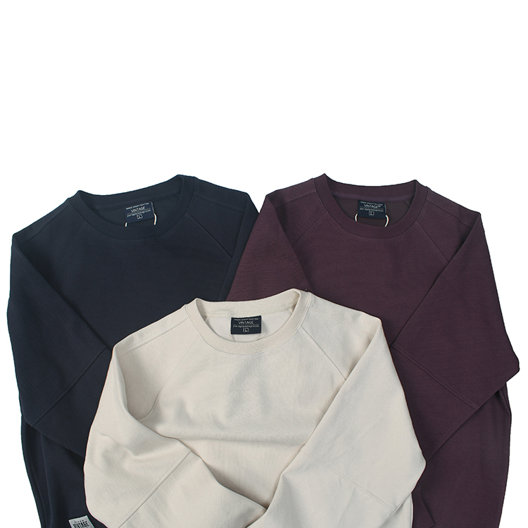 日式复古做旧水洗套头卫衣