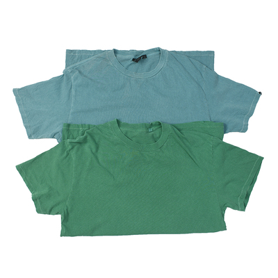 美式复古做是水洗圆领T恤