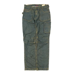 日常休闲宽松微弹长裤 浑厚90s 牛仔裤 复古做旧水洗多袋工装 美式