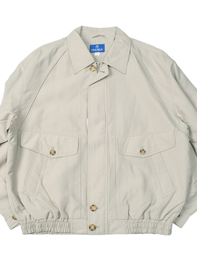 古着老痞 中古港风怀旧水洗翻领夹克 多色休闲宽松短版外套潮9050