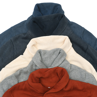 美式 针织衫 复古怀旧经典 休闲宽松长袖 潮9287 青果领毛衣 又来一波