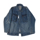 外套 双口袋 020 牛仔夹克 休闲宽松长袖 日式 复古做旧水洗磨白工装