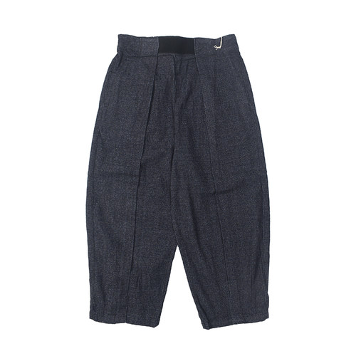 调性 日式复古做旧水洗魔术贴休闲裤 折褶Vintage好料九分裤 9067