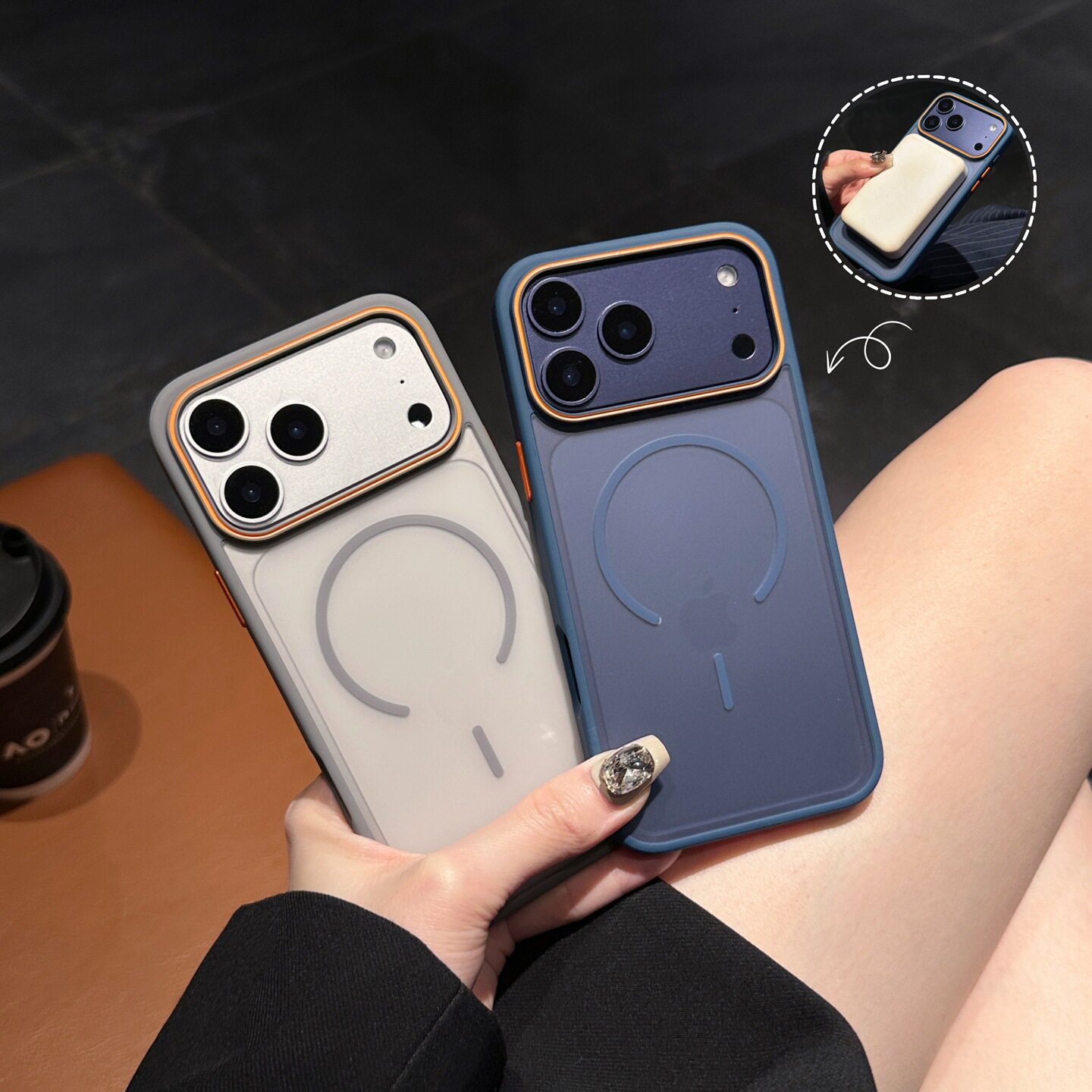 简约ins高级磨砂黑纯色磁吸17Promax苹果17适用iPhone17Pro手机壳16promax磁吸充电15Pro14防摔保护套13男女
