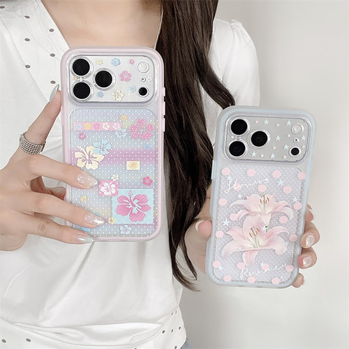 ins韩系温柔波点扶桑花百合花17Promax苹果17适用iPhone17Pro手机壳16promax二合一15Pro防摔14保护套131211