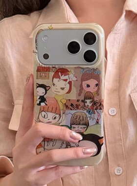 宁宁 日韩ins可爱卡通涂鸦奈良美智女孩女iPhone17Pro MobileCase
