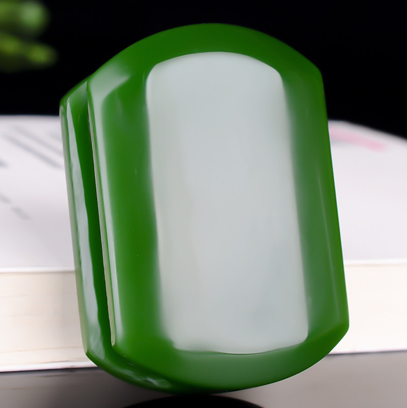 新疆和田玉皮带扣男士碧玉平安无事牌腰带扣腰配饰挂件腰佩挂件