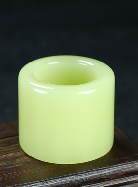 新疆玉和田玉黄口料扳指男士玉扳指玉戒指若羌黄口男大扳指玉指环