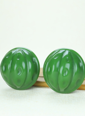 和田玉碧玉核桃手球把件