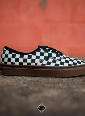 VANS AUTHENTIC 低帮 棋盘格生胶底帆布鞋男鞋女鞋VN0004MKIBB