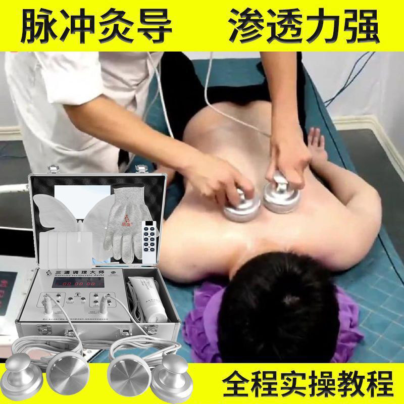丽琪遥控dds生物电疗仪经络灸导仪经通三通调理大师身体按摩仪器