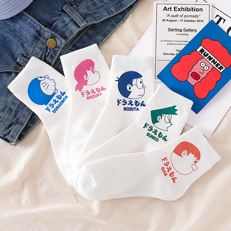 A dream duo Socks Medium hose Cartoon comic lovely Stockings College wind lovers Versatile ins Trendy printed cotton socksin the Lingerie/Men's underwear/Tracksuit , Sock/Bottoming socks/Stockings/Legs socks  category - from Buy2taobao.com to provide professional Taobao agent buy service