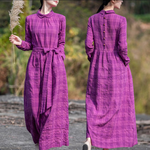 格子连衣裙 裁剪图 长袖 裙做衣服装 样纸样 长款 663春新款