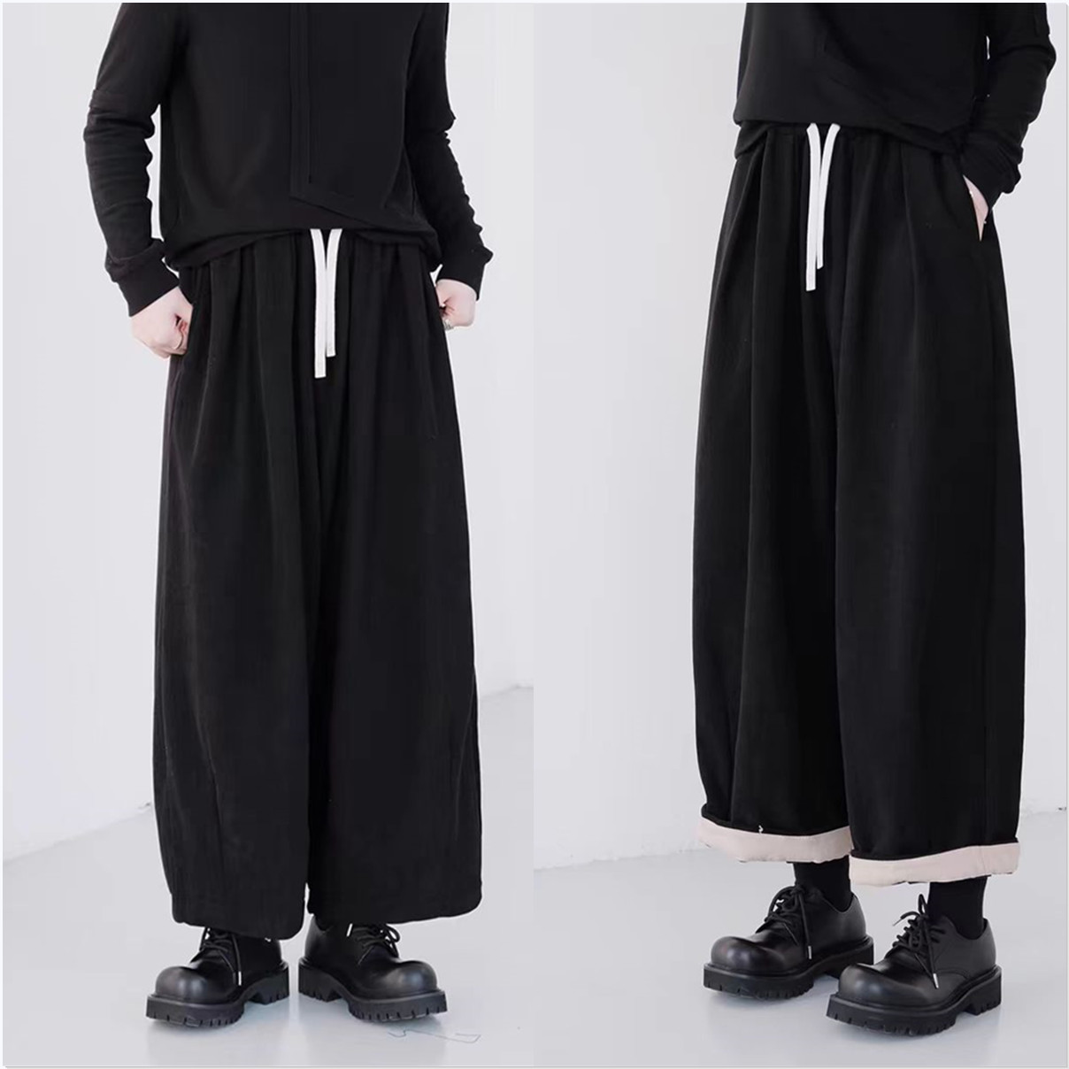 视频788超大亚麻萝卜气球裤裤九分裤做衣服的裁剪图板新款纸样