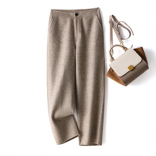 服装 350衣服图纸裁剪样板双面羊绒裤 阔腿萝卜裤 女裤 图纸样 子